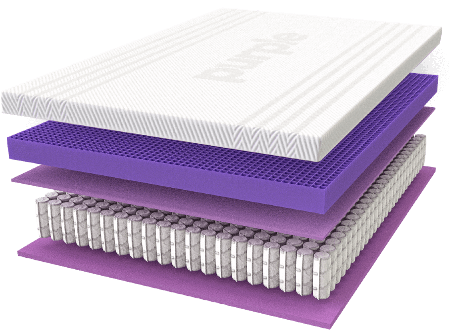purple mattress plastic powder